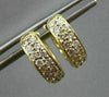 ESTATE .35CT DIAMOND 14KT YELLOW GOLD CLASSIC CHANNEL HUGGIE EARRINGS #18341