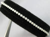 1.20CT DIAMOND 14KT WHITE GOLD 3D ROUND 2.5MM HEXAGON ADJUSTABLE TENNIS BRACELET