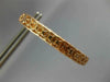 LARGE 6.08CT PINK DIAMOND 18KT ROSE GOLD MULTI ROW INSIDE OUT 3D HOOP EARRINGS