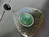 ESTATE 2.23CT DIAMOND AAA AGATE & ONYX 14KT BLACK GOLD FILIGREE CLIP ON EARRINGS