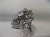 ANTIQUE 1.14CT OLD EURO MINE CUT DIAMOND 14K WHITE GOLD COCKTAIL RING F/G #18807