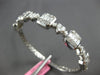 LARGE 3.53CT DIAMOND 18KT WHITE GOLD 3D MULTI SHAPE SQUARE HEART BANGLE BRACELET