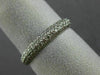 ESTATE .40CT ROUND DIAMOND 18KT WHITE GOLD PAVE ETERNITY ANNIVERSARY RING #13366