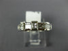 .75CT DIAMOND 14KT WHITE GOLD PRINCESS & BAGUETTE WEDDING ANNIVERSARY RING #1197