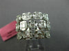 ESTATE LARGE 2.01CT DIAMOND 18KT WHITE GOLD 3D MULTI ROW SQUARE ANNIVERSARY RING