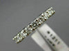 ESTATE .74CT DIAMOND 14KT WHITE GOLD SEMI ETERNITY WEDDING ANNIVERSARY RING 1211