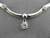 ESTATE WIDE 1.45CT SOLITAIRE DIAMOND BY THE YARD 14KT WHITE GOLD NECKLACE #5998