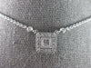 .35CT DIAMOND 14KT WHITE GOLD ROUND & PRINCESS SQUARE BY THE YARD LOVE NECKLACE