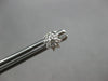 ESTATE .36CT DIAMOND 18KT WHITE GOLD 3D CLASSIC FLOWER STAR STUD EARRINGS