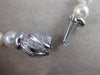 ANTIQUE DIAMOND 7.5MM SOUTH SEA PEARL 18KT WHITE GOLD 18" NECKLACE F/G VVS #1457