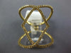 ESTATE WIDE .32CT DIAMOND 14KT YELLOW GOLD CLASSIC LOVE KNOT INFINITY FUN RING