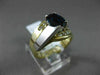 ESTATE WIDE 2CT DIAMOND & AAA SAPPHIRE 14KT 2 TONE GOLD INFINITY ENGAGEMENT RING