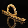 13.26CT FANCY YELLOW DIAMOND 18K YELLOW GOLD 3D CUSHION ETERNITY TENNIS BRACELET