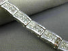 ESTATE WIDE & LONG 1.35CT DIAMOND 18KT WHITE GOLD ETOILE LOVE TENNIS BRACELET