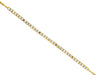 ESTATE .23CT DIAMOND 14KT YELLOW GOLD 3D CLASSIC ROUND BAR TENNIS BRACELET