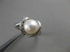 ESTATE DIAMOND 8.5MM SOUTH SEA PEARL 18K WHITE GOLD HEART COCKTAIL RING 12M 6545