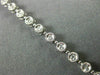 ESTATE .68CT ROUND DIAMOND 14KT WHITE GOLD FILIGREE ROUND TENNIS BRACELET #21156