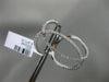 ESTATE MASSIVE .71CT DIAMOND 18KT WHITE GOLD 3D OVAL INFINITY HOOP LOVE FUN RING