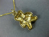 ESTATE 14KT YELLOW GOLD 3D HANDCRAFTED HAPPY TEDDY BEAR FLOATING PENDANT #25080