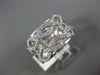 ESTATE WIDE .54CT DIAMOND 18KT WHITE GOLD DOUBLE ROW INFINITY ANNIVERSARY RING