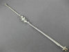 ANTIQUE .42CT MULTI CUT DIAMOND 18KT WHITE GOLD 3D FILIGREE LOVE BRACELET #19915