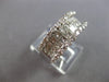 WIDE 2.26CT DIAMOND 18KT WHITE GOLD 3D ROUND & PRINCESS ANNIVERSARY RING #28111
