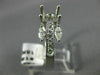 WIDE .92CT DIAMOND 14K WHITE GOLD ROUND LUCIDA SEMI MOUNT ENGAGEMENT RING 18491