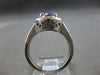 2.64CT DIAMOND & AAA TANZANITE 14KT WHITE GOLD OVAL & ROUND ENGAGEMENT RING 3046