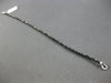 ESTATE 7.34CT BLACK DIAMOND 14KT WHITE GOLD 3D CLASSIC ETERNITY TENNIS BRACELET