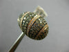 ESTATE 2.89CT WHITE & CHOCOLATE FANCY DIAMOND 14KT ROSE GOLD MULTI ROW FUN RING