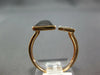 .07CT DIAMOND & AAA GREY QUARTZ 14KT ROSE GOLD 3D SQUARE RECTANGULAR FUN RING