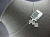 ESTATE .40CT DIAMOND 18K WHITE GOLD PAST PRESENT FUTURE JOURNEY FLOATING PENDANT