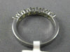 ESTATE 1.05CT DIAMOND 14KT WHITE GOLD 3D 7 STONE CHANNEL ANNIVERSARY RING #22469