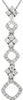 .33CT DIAMOND 14KT WHITE GOLD ROUND MULTI SQUARE JOURNEY FLORAL FLOATING PENDANT