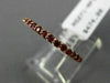 ESTATE .43CT RUBY 14KT ROSE GOLD CLASSIC SEMI ETERNITY WEDDING ANNIVERSARY RING