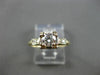 ANTIQUE .57CT DIAMOND 14KT TWO TONE GOLD FILIGREE FISHTAIL ENGAGEMENT RING #9122
