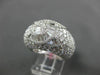 ESTATE 5.18CT ROUND & BAGUETTE DIAMOND 18K WHITE GOLD 3D INFINITY LOVE KNOT RING