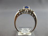 1.12CT DIAMOND & AAA TANZANITE 14K WHITE GOLD 3D OVAL & BAGUETTE ENGAGEMENT RING
