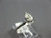 ESTATE .42CT DIAMOND 14KT WHITE GOLD 3D PEAR SHAPE SOLITAIRE ENGAGEMENT RING