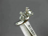 ESTATE .30CT DIAMOND 18KT WHITE GOLD 3D WAVE SEMI MOUNT ENGAGEMENT RING #11637