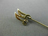 ESTATE 14KT YELLOW GOLD 3D HANDCRAFTED "M" INITIAL CLASSIC LAPEL PIN #26158