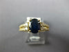 WIDE 2.05CT DIAMOND & AAA SAPPHIRE 14KT YELLOW GOLD OVAL & ROUND ENGAGEMENT RING