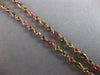 14.85CT DIAMOND & AAA TOURMALINE AAA PINK SOUTH SEA PEARL 18K ROSE GOLD NECKLACE