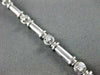 ESTATE LONG .55CT ROUND DIAMOND 14KT WHITE GOLD ETOILE TENNIS BRACELET #14732