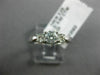 ESTATE .62CT DIAMOND 14K WHITE GOLD FILIGREE PAST PRESENT FUTURE ENGAGEMENT RING