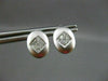 ESTATE .40CT OVAL PRINCESS DIAMOND 14KT WHITE GOLD EARRINGS SIMPLY AMAZING #7768
