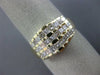 ESTATE WIDE .90CT PRINCESS CUT DIAMOND 14KT YELLOW GOLD PYRAMID ANNIVERSARY RING
