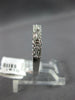 .51CT DIAMOND 14K WHITE GOLD ROUND & BAGUETTE 2 ROW GEOMETRICAL ANNIVERSARY RING