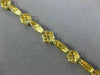 ANTIQUE .39CT ROUND DIAMOND 14K YELLOW GOLD CLASSIC DAISY FLOWER BRACELET #16266