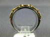 ESTATE WIDE .22CT DIAMOND 18KT WHITE & ROSE GOLD 3D SQUARE HALO ANNIVERSARY RING